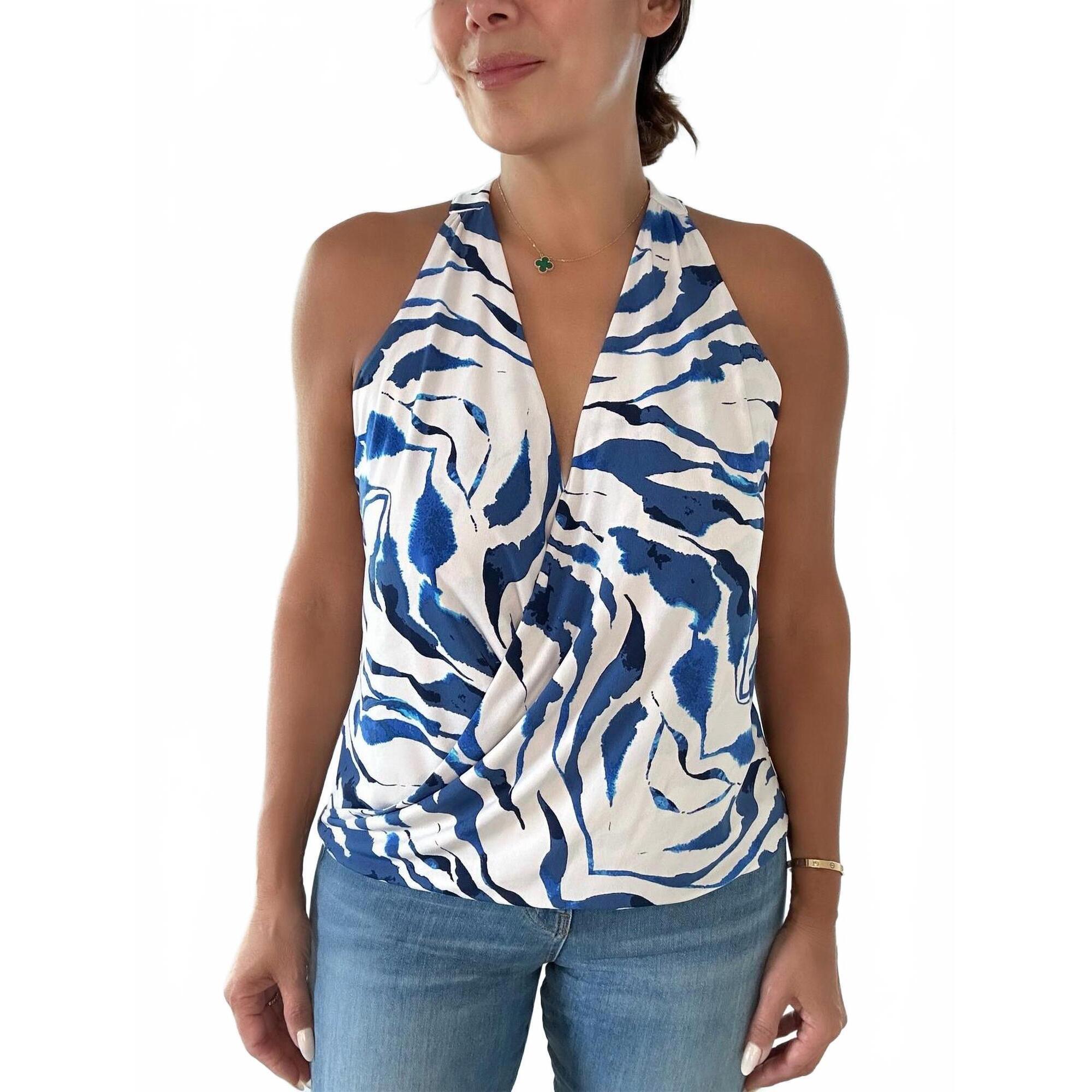 New Veronica M Surplice Ity Top - Plus In Oceana